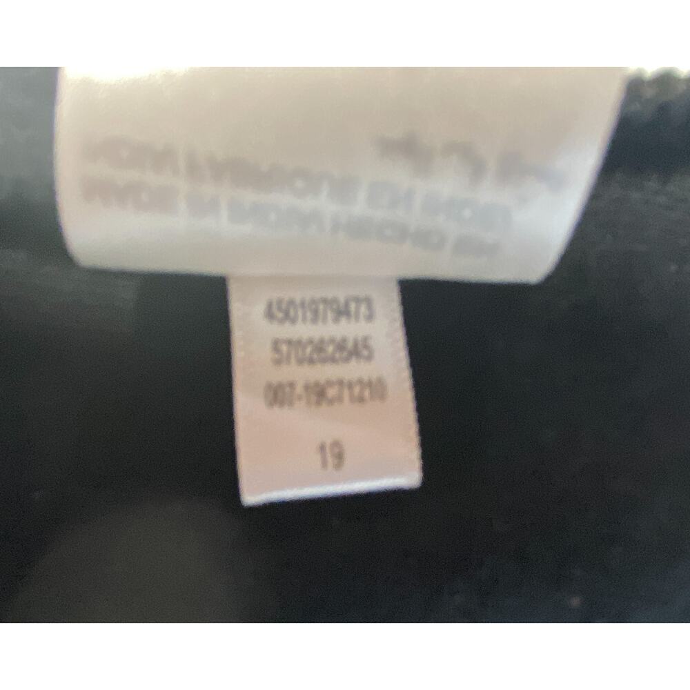 Chico’s Size 2 Large Supima Cotton V-Neck Top Black White Parrot Bird Print - Picture 8 of 10